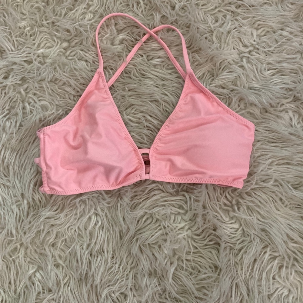Pink bikini top.